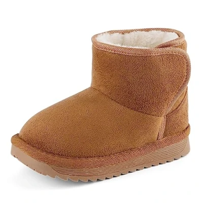 Abbildung von MK MATT KEELY Baby Winter Schuhe Kinder Jungen Mädchen Schneestiefel Kleinkind Plüsch Stiefel Braun EU23/23.5 (150mm)