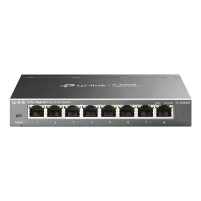 Abbildung von TP Link TL SG608E 8 Ports Gigabit Easy Smart Managed Netzwerk Switch(Plug and Play,Metallgehäuse, QoS, IGMP Snooping,VLAN, zentrales Management, energieeffizient)
