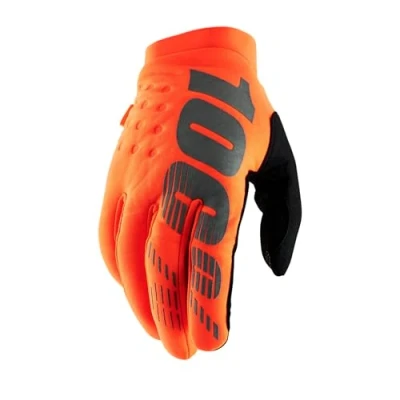 Abbildung von 100% Erwachsene Brisker Handschuhe, Orange Schwarz, L