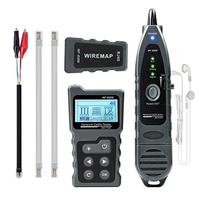 Abbildung von Kolsol 4 in 1 Netzwerkkabel Tracker, PoE Tester mit NCV &amp; Lampe für CAT5e/CAT6/CAT6a, Erkennung von Spannung, PSE Standards, Kabelfehlerabstandsmessung durch TDR Funktion NF 8209