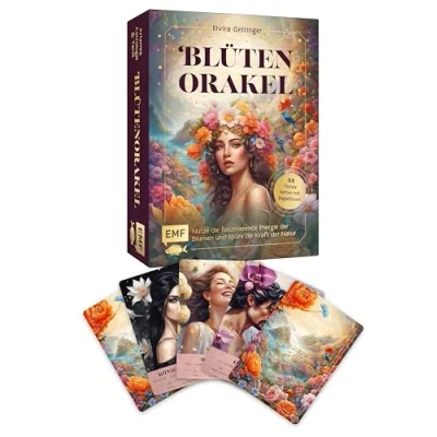 Abbildung von Orakel Karten Set: Blütenorakel Nutze die faszinierende Energie der Blumen und spüre Kraft Natur: 52 florale Botschaften mit Begleitbuch: Spirituelle Weisheiten, Astrologie Tarot