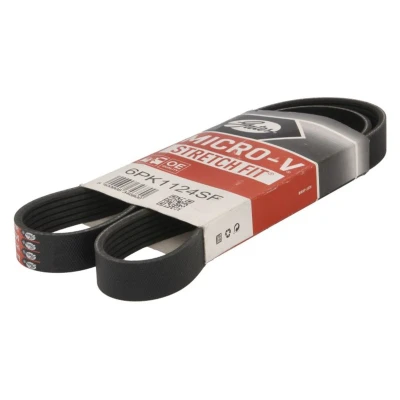 Abbildung von GATES 6PK1124SF Keilrippenriemen 1120 6 Polyester, EPDM (Ethylen Propylen Dien Kautschuk) MERCEDES BENZ: Sprinter 3 T Van