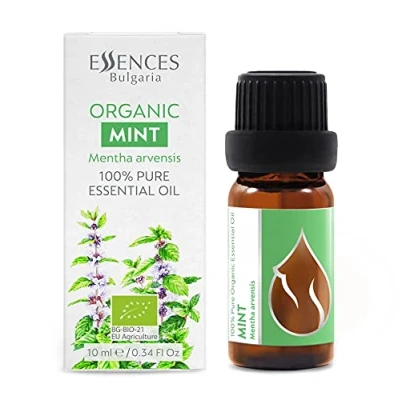 Abbildung von Essences Bulgaria BIO Japanische Minze Ätherisches Öl 10ml Mentha arvensis 100% Naturrein Unverdünnt zertifiziert Spitzenqualität aus Familienbetrieb Ohne Gentechnik Vegan