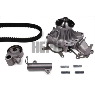 Abbildung von HEPU PK76740 Wasserpumpe + Zahnriemensatz mit Spanndämpfer, Spannrolle 97 TOYOTA: Land Cruiser Prado 120