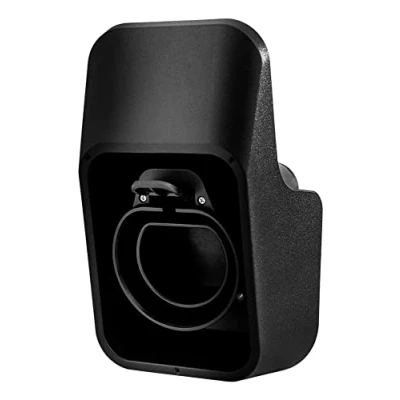 Abbildung von DELTACO Wandhalterung Typ 2 EV Ladekabelstecker Fahrzeugseitig, Halter/Dock für Ladekabel Einer Wallbox, Kabelhalterung, Kabel Wandhalter, hochwertiger Kunststoff, Montagezubehör, schwarz