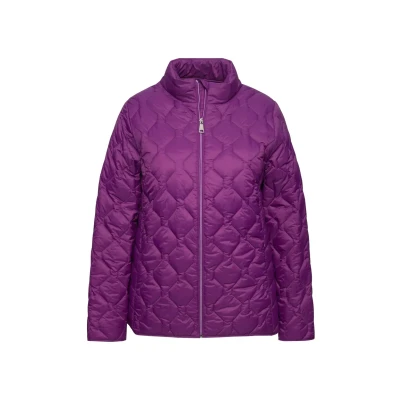 Abbildung von Ulla Popken Damen Hyprar Leichtstepp Jacke, Wasserabweisend, Recycelt Dunkles Violett, 42 44 EU