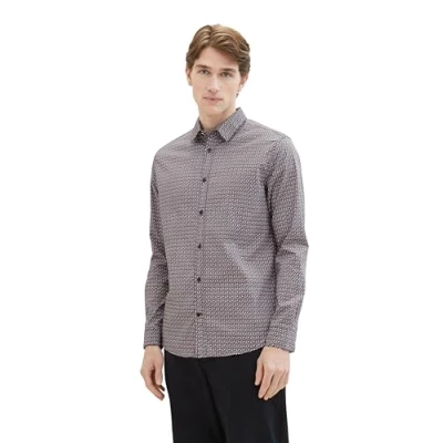 Abbildung von TOM Tailor Hemd, Herren, Größe: XL, Navy multi grid design