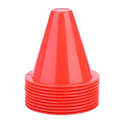 Abbildung von DEWIN Sport Kegel Space Marker, 8.5cm x Fußballtraining Fußball Barrieren Kunststoff Marker Halter Zubehör 10 Stücke (Farbe : Rot)