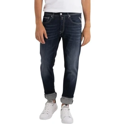 Abbildung von Replay Grover Jeans Straight Leg, Herren, Größe: 36x34, Dark blue