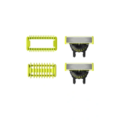 Abbildung von Philips Original OneBlade 360 Authentische Ersatzklingen für Gesicht/Körper Kit, Elektrorasierer und Trimmer, Modell QP624/50