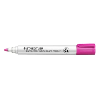 Abbildung von STAEDTLER whiteboard Marker Lumocolor, pink, Linienbreite 2,00 mm, schnelltrocknend, geruchsarm, lange Lebensdauer, blockierte Spitze, 10 in Faltschachtel, 351 20