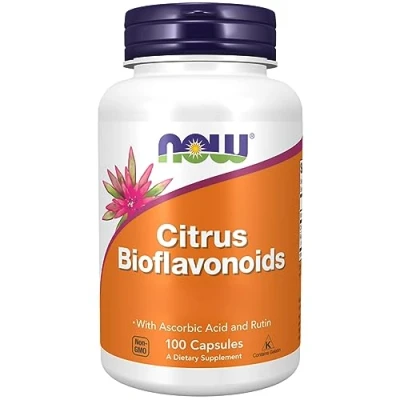 Abbildung von Now Food, Citrus Bioflavonoids, mit Vitamin C und Rutin, 100 vegane Kapseln, Laborgeprüft, Sojafrei, Glutenfrei, Vegetarisch