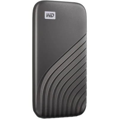 Abbildung von WD My Passport SSD 4 TB mobiler Speicher (NVMe Technologie, USB C und 3.2 Gen 2 kompatibel, Lesen 1050 MB/s, Schreiben 1000 MB/s) Space Grau