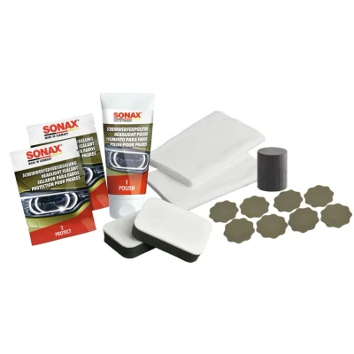 Abbildung von SONAX 04059410 Aufbereitungs Set, Scheinwerfer Blisterpack 85