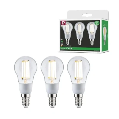 Abbildung von Paulmann 29134 Eco Line Filament 230V LED Tropfen E14 3er Pack 100mm 3x525lm 3x2,5W 3000K Klar Leuchtmittel