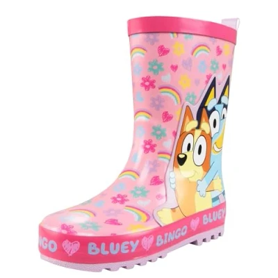 Abbildung von BlueY Und Bingo Gummistiefel Mädchen Regenstiefel Kinder Regenschuhe Rosa 26