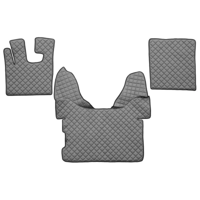Abbildung von F CORE FL09 GRAY Fußmattensatz Eco Leder vorne 3 grau