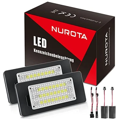Abbildung von NUROTA LED Kennzeichenbeleuchtung Canbus Fehlerfrei Weißes Licht kompatibel mit Audi A4 B8, A5 8T, Q5, TT 8J, Passat B6 CC, Skoda Fabia 2 3