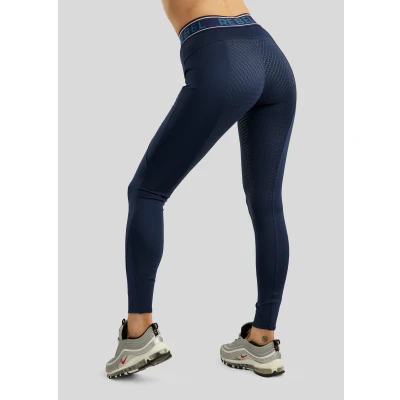 Abbildung von Rebel Reitleggings Logo Elastic Waistband Full Grip Navy