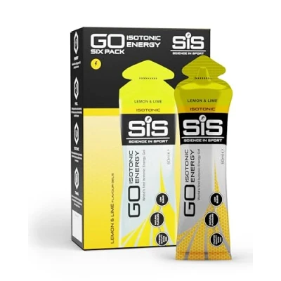 Abbildung von Science in Sport GO Isotonic Energy Gel 6 x 60ml Zitrone Limette, Vegan isotonische Formulierung mit 22g Kohlenhydrate, Optimale Alternative für Getränke