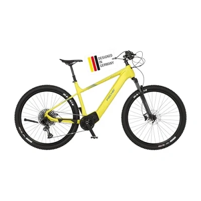 Abbildung von FISCHER E Mountainbike MONTIS 8.0i, Elektrofahrrad für Damen und Herren, RH 49 cm, Mittelmotor 90 Nm, 36 V Akku, Gelb
