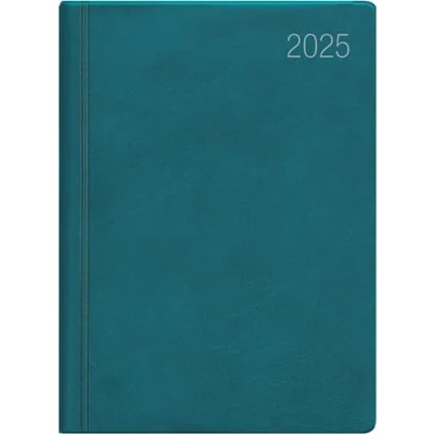 Abbildung von Zettler Taschenkalender 2025 türkis, 10,2x14,2cm, Taschenplaner mit 192 Seiten im flexiblem Kunststoffeinband, 1 Woche auf 2 Seiten, Tages und Wochenzählung internationales Kalendarium