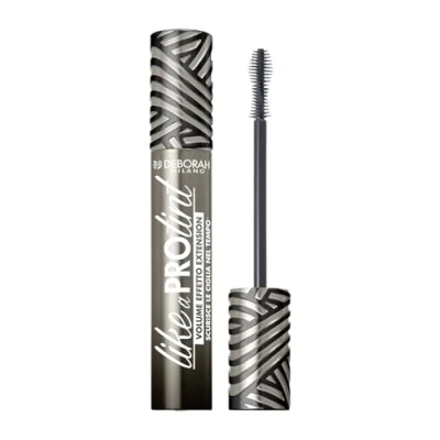 Abbildung von Deborah Milano Like a Pro TINT Mascara, halbpermanente Wimpernfarbe, extra Volumen und unendliche Länge, Extension Effekt, 12 ml