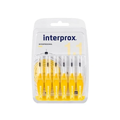 Abbildung von Interprox 4G Interdentalbürsten gelb mini 6 Stück Packung