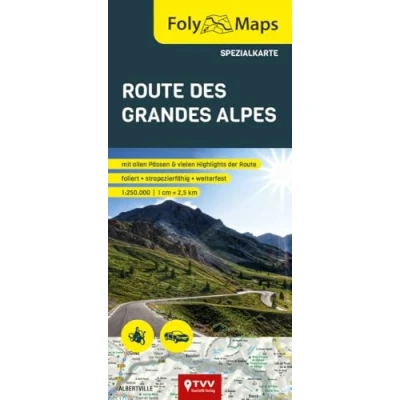 Abbildung von FolyMaps Route des Grandes Alpes Spezialkarte: 1:250 000 foliert wetterfest reißfest