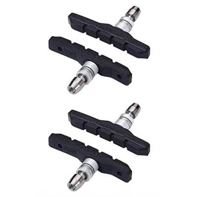 Abbildung von BBB Cycling Fahrrad Bremsbacken, Veestop / Estop Bike BBS 04, 2 Paar (4 Insgesamt) Für Fahrräder Elektrofahrräder, One size, Schwarz
