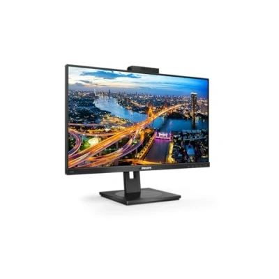 Abbildung von PHILIPS 242B1H 24 Zoll FHD Monitor, Webcam, höhenverstellbar (1920x1080, 75 Hz, VGA, HDMI, DisplayPort, USB Hub) schwarz