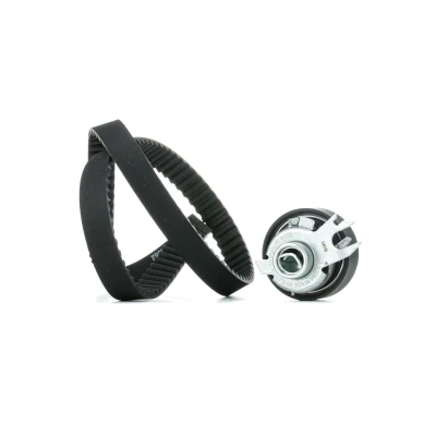 Abbildung von FEBI BILSTEIN 14608 Zahnriemensatz 135 mit Schraube abgerundetem Zahnprofil inkl. Spannrolle VOLKSWAGEN: GOLF 3, Polo III Hatchback