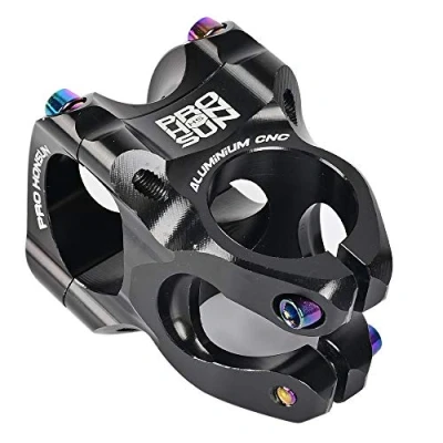 Abbildung von AKDSteel 31,8 Zoll Vorbau für Mountainbike Vorbau, CNC, kurzer Lenkervorbau, Aluminiumlegierung, MTB, Mountainbike, Teile Radfahren, Rennrad, BMX, Fixie Gear 559, schwarz, mm x 28,6