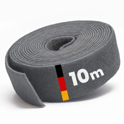 Abbildung von PICTORIS Schleifvlies Made in Germany 10 m x 100 mm Korn 800 extrem langlebig durch einzigartige Imprägnierung Schleiffleece/Schleifpad für Holz, Metall, Edelstahl, uvm.