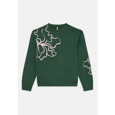 Abbildung von ONLY Girls Kogodessa LIFE O NECK Sweatshirt für Kinder, Größe: 134/140, Pineneedle/roseate spoonbill