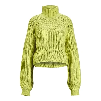 Abbildung von Jack &amp; Jones Damen Jxkelvy Chunky High Neck Knit Noos Strickpullover, Limeade, M