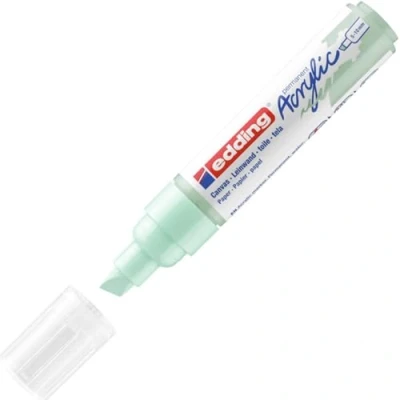 Abbildung von edding 5000 Acrylmarker breit mint 1 Acrylstift wasserfest breite Keilspitze 5 10 mm Acryl Farben zum Malen auf Leinwand, Malpapier und Holz Acrylstifte für Steine