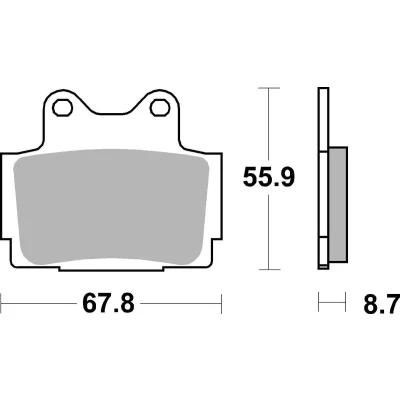 Abbildung von TRW Organic Allround MCB541 Bremsbelagsatz
