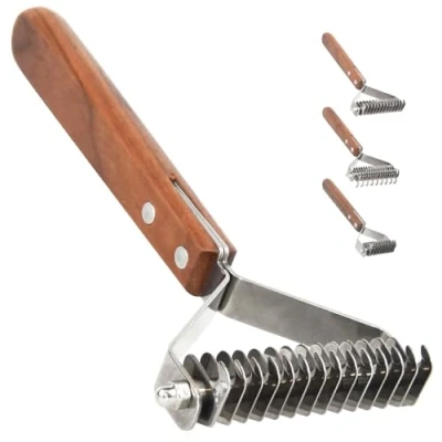Abbildung von AIDIYA Coat King der Trimmstriegel Professional Pet Dematting Kamm Fellpflege Abisolierwerkzeug für Hunde und Katzen (8.8cm)