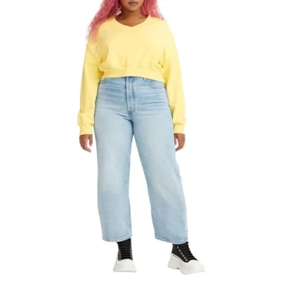 Abbildung von Levi&#039;s Ribcage Straight Ankle Jeans Leg, Damen, Größe: 34x29, Middle road