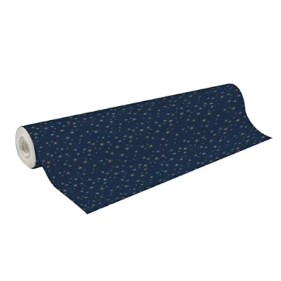 Abbildung von Clairefontaine 211928C Rolle Geschenkpapier Alliance 50mx0m70, 60g, Sternen Gold, 1