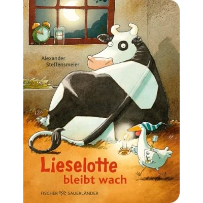 Abbildung von Lieselotte bleibt wach: Pappbilderbuch über das Einschlafen ab 2
