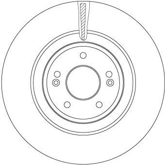 Abbildung von TRW DF6572 Bremsscheibe 345 30 5 114,3 Belüftet lackiert