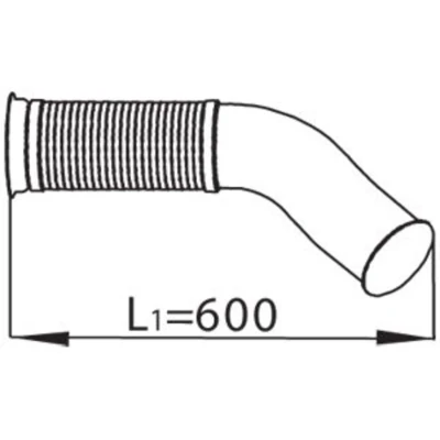 Abbildung von Auspuffrohr DINEX DIN68090