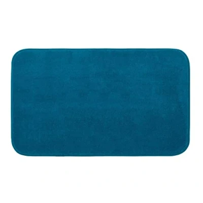 Abbildung von Gözze Premium Rutschfester Badteppich, RIO, 100% Microfaser, 70 x 120 cm Petrol