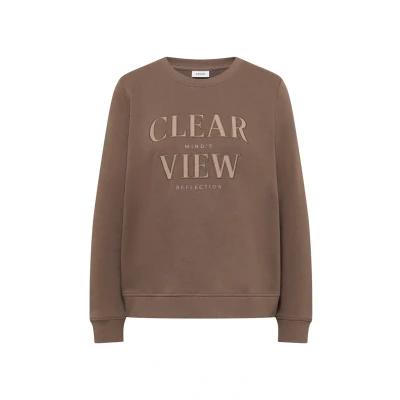 Abbildung von Cecil MIT Wording Sweatshirt, Damen, Größe: XL, Braun
