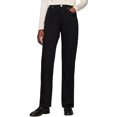 Abbildung von Tommy Hilfiger Classic Jeans Straight Leg, Damen, Größe: 28x30, Stay black