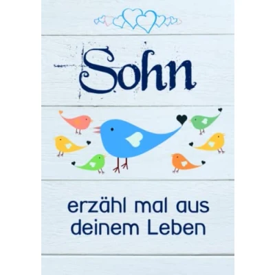 Abbildung von Sohn, erzähl mal aus deinem Leben: Liebevolles Geschenk Buch mit 140 Fragen zum Ausfüllen für meinen Sohn
