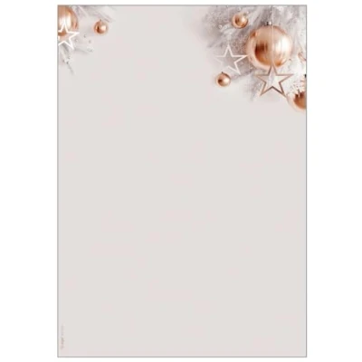 Abbildung von SIGEL DP429 Weihnachts Briefpapier &quot;Christmas in rose gold&quot;, DIN A4, 100 Blatt, weihnachtliches Motiv, aus nachhaltigem Papier