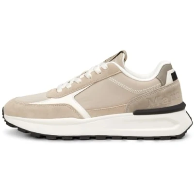 Abbildung von Marc OߴPolo Herren Sneaker flach mit herausnehmbarer Innensohle bequem, Beige (Sand), 43
